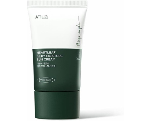 Сонцезахисний крем Anua Heartleaf Silky Moisture 50 мл