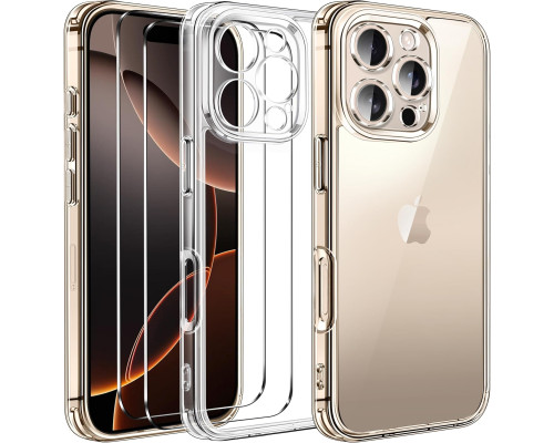 Прозорий чохол для iPhone 16 Pro Max з захисним склом