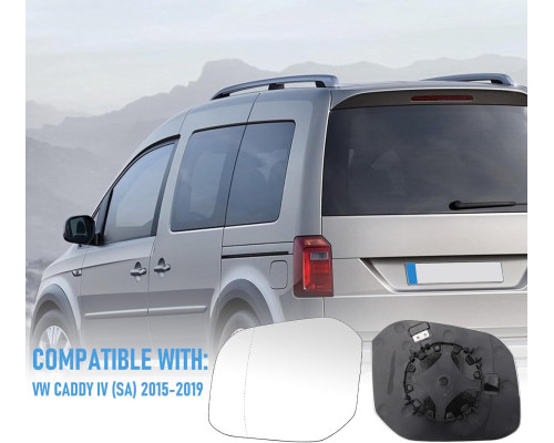 Асферичне скло бічного дзеркала для VW Caddy