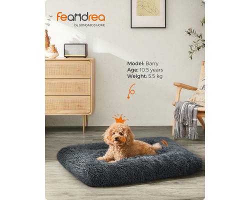 Лежанка для собак/котів Feandrea з довговорсовим плюшем (80 x 50 см)