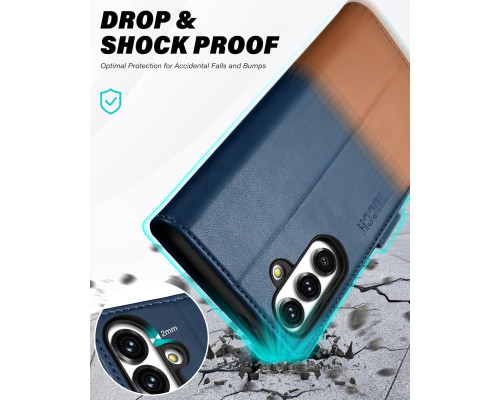 Чохол-книжка TUCCH для Galaxy S24 зі штучної шкіри