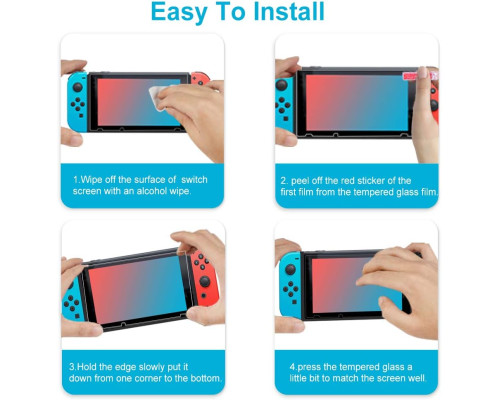 Захисне скло SEVENTHGO для Nintendo Switch (2017), комплект 2 шт
