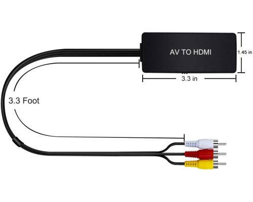 Універсальний HDMI-AV конвертер для старих ТВ