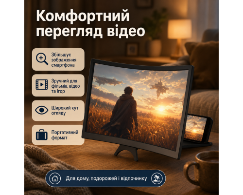 Підставка-збільшувач екрана для смартфона 12