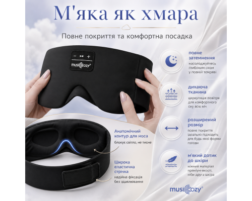 Бездротова маска для сну з Bluetooth-аудіо