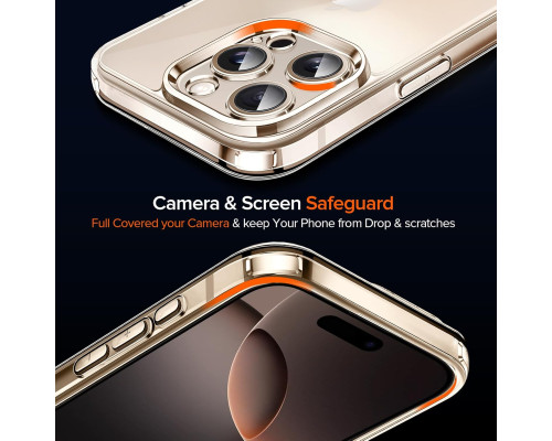 Прозорий чохол для iPhone 16 Pro Max з захисним склом