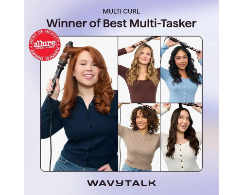 Багатофункціональна плойка з термощіткою Wavytalk 5 в 1