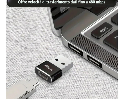Комплект перехідників USB Type-A на USB Type-C для пристроїв Apple та Samsung 3 шт.