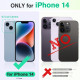 Чохол-книжка TUCCH для iPhone 14 зі штучної шкіри з магнітною застібкою