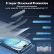 Захисне скло TAURI для iPhone 15 / iPhone 15 Pro протиударне 2 шт