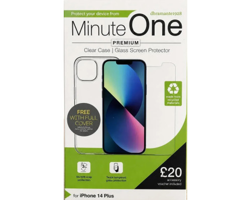 Комплект чохол та захисне скло Minute One для iPhone 14 Plus