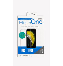Комплект чохол та захисне скло Minute One для Iphone SE/8/7