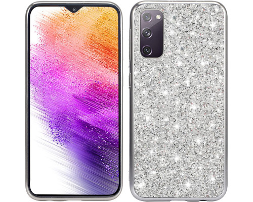 Силіконовий чохол з ефектом гліттера для Samsung Galaxy S20 FE