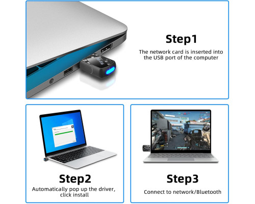 Адаптер Pixelure USB 2.0 Bluetooth WLAN
