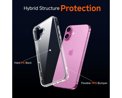 Прозорий захисний чохол для iPhone 16