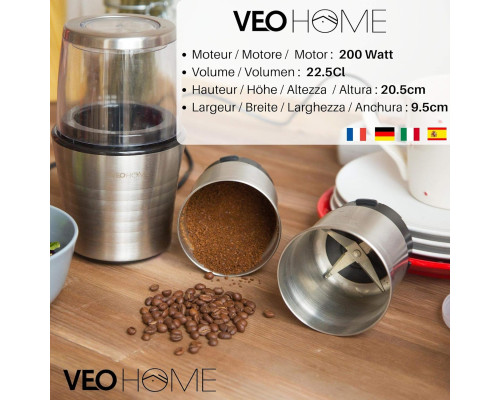 Електрична кавомолка VeoHome 200 Вт Б/В