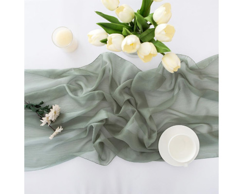 Доріжка на стіл з шифону для весільного та святкового оформлення 70 × 300 см