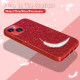 Захисний чохол з блискітками для iPhone 12 Mini та iPhone 13 Mini Red