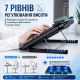 Підставка-охолоджувач для ноутбука з 6 тихими LED-вентиляторами та USB-живленням