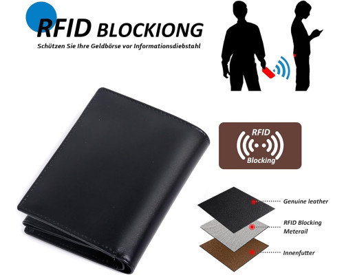Чоловічий гаманець TAN.TOMI з відділенням для монет та захистом RFID