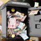 Електронна дитяча скарбничка-сейф Ci Vetch ATM з кодовим замком Чорна