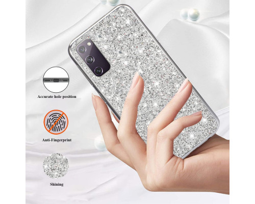 Силіконовий чохол з ефектом гліттера для Samsung Galaxy S20 FE