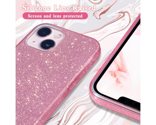 Захисний чохол з блискітками для iPhone 12 Mini та iPhone 13 Mini Pink