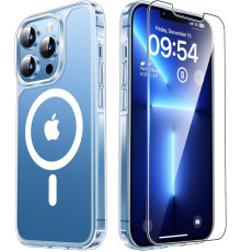 Магнітний захисний чохол TAURI для iPhone 13 Pro із захисним склом