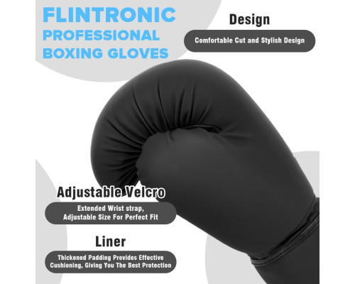 Боксерські рукавички Flintronic зі штучної шкіри (17,2 см-19,3 см)