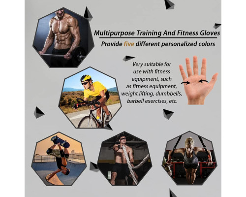Рукавички для фітнесу та силових тренувань iECO Fitness Gloves (Розмір М)