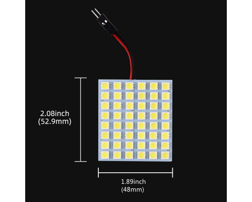 Світлодіодна LED панель для автомобільного освітлення салону 48-SMD 12В