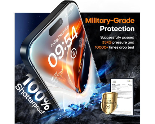 Захисне скло з 3D покриттям для iPhone 16 Pro Max