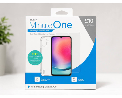 Комплект чохол та захисне скло Minute One для Samsung Galaxy A25