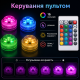 Підводні RGB LED світильники для басейну з пультом, на батарейках, комплект 4 шт