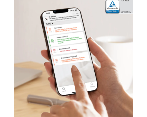 Датчик диму X-Sense XS01-WX Wi-Fi, зі звуковими та візуальними сповіщеннями