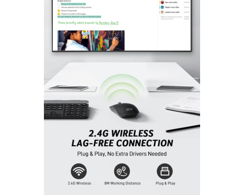 Бездротова комп'ютерна миша Acer OMR242 2.4G з USB-приймачем та 1600 DPI