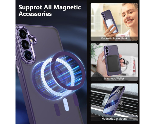 Захисний чохол Magnetic Design з MagSafe + захисне скло для Samsung Galaxy S24
