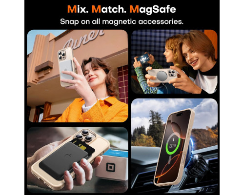 Магнітний чохол MagSafe для iPhone 16 Pro Max з захисним склом