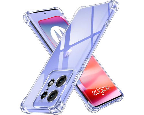 Прозорий силіконовий чохол ivoler для Motorola Moto Edge 50 Pro