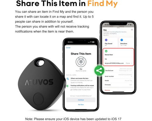Смарт-трекери ATUVOS для пошуку речей з Apple Find My (4 шт.)