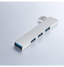 Правосторонній USB-хаб 4-в-1 для ноутбука, USB 3.0 + 3×USB 2.0