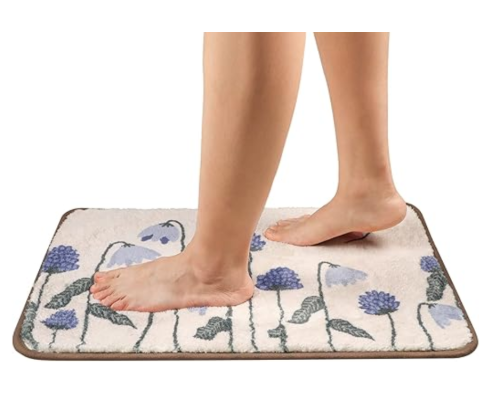 Килимок для ванної Lavezee Floral Square Bohemian 60 х 40см