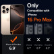 Прозорий чохол для iPhone 16 Pro Max з захисним склом