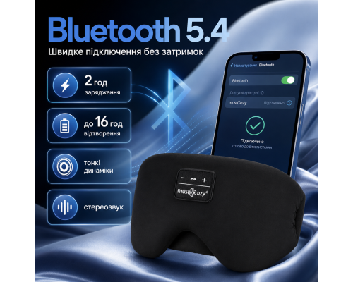 Бездротова маска для сну з Bluetooth-аудіо