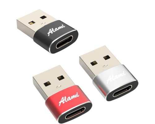 Комплект перехідників USB Type-A на USB Type-C для пристроїв Apple та Samsung 3 шт.