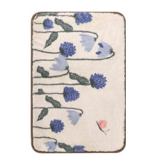 Килимок для ванної Lavezee Floral Square Bohemian 60 х 40см
