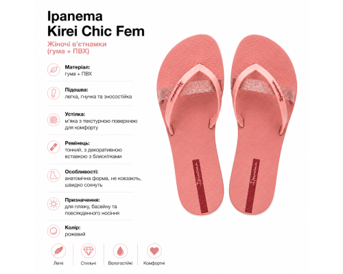 Жіночі в'єтнамки Ipanema Kirei Chic Fem 83673-BB747