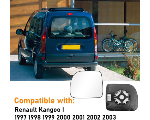 Змінне дзеркало з підігрівом ліве для Renault Kangoo I