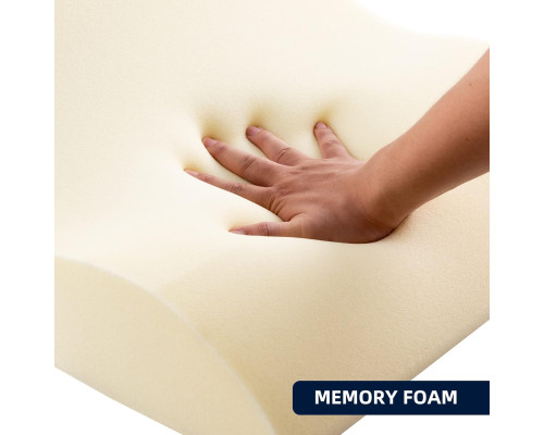 Ергономічна подушка-клин NOFFA для спини з піною Memory Foam