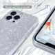 Захисний чохол з блискітками MATEPROX для iPhone 13 Pro сріблястий